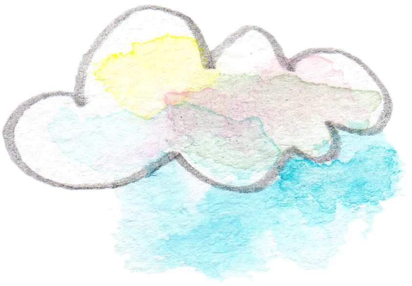 イラスト 水彩 雲